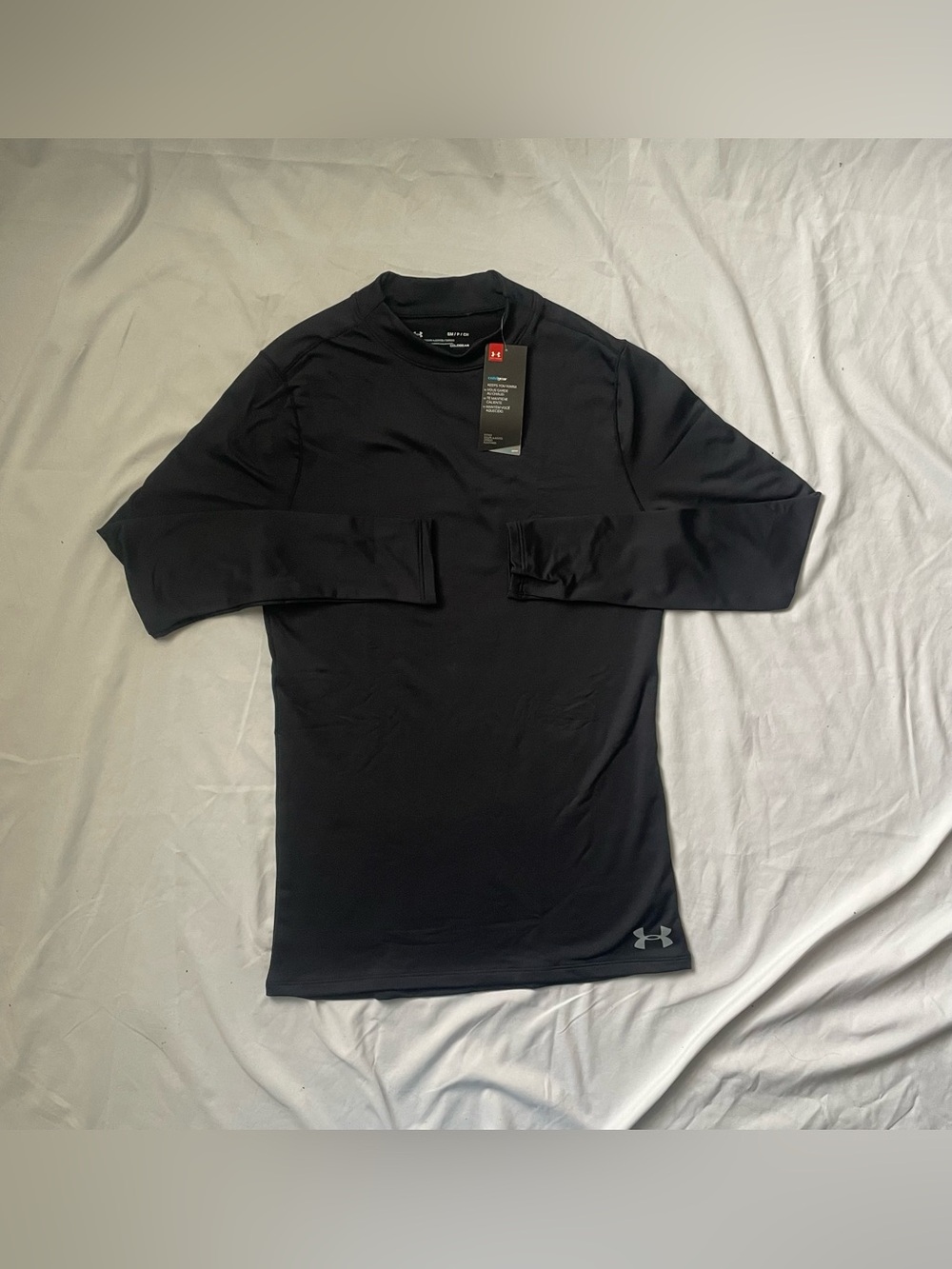 Under Armour ColdGear Thermal Compression Mock Neck Long Sleeve Shirt Boys S